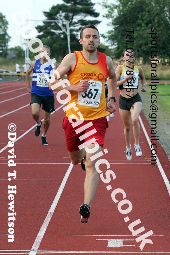 1500 metres, 2021 North East Grand Prix 5, Monkton, Wednesday, July 21st. Photo: David T. Hewitson/Sports for All Pics